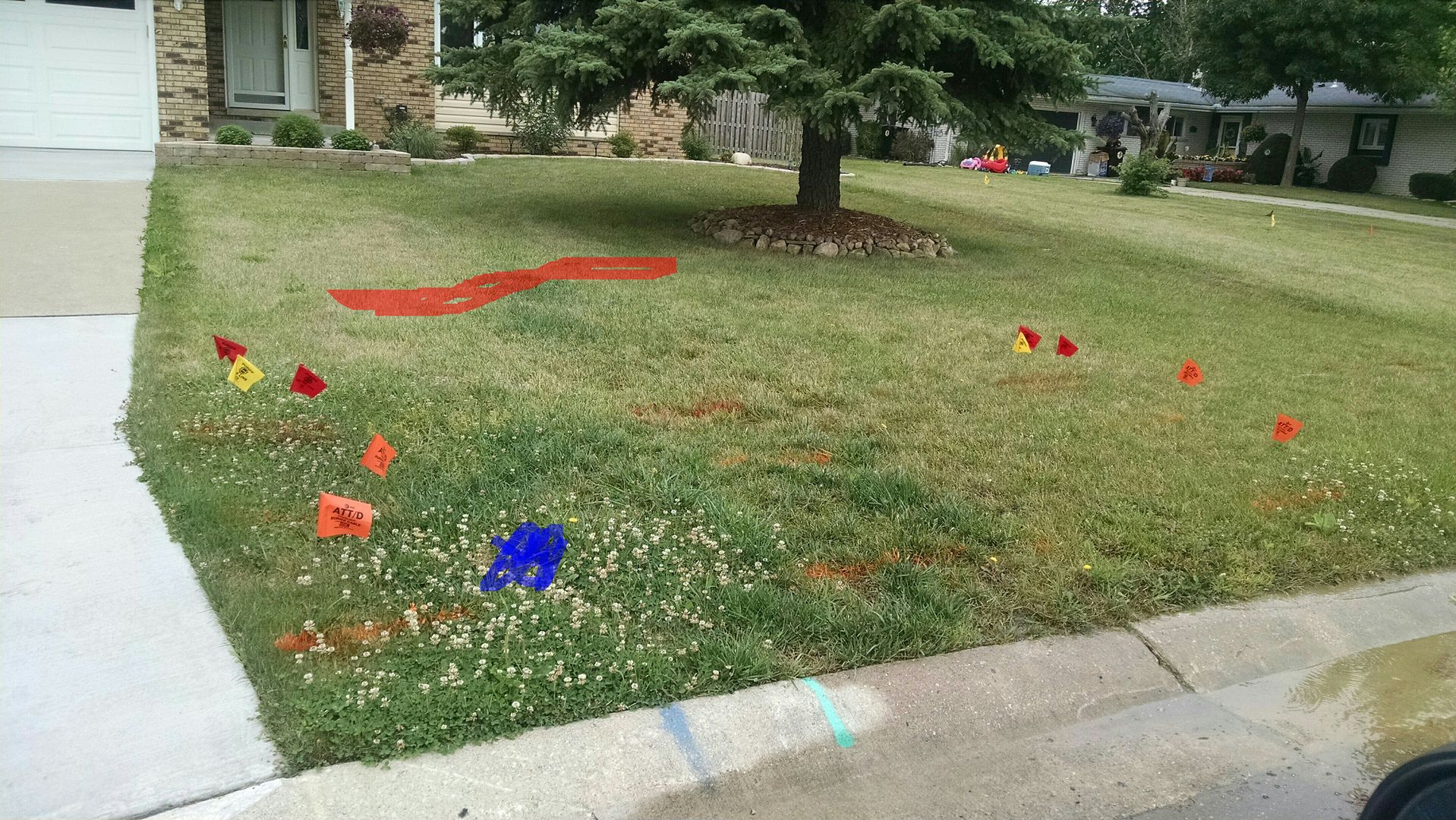 Front Yard Water Leak In Front Yard